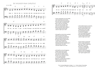 Hymn score of: Waar is Goddelijk erbarmen - De volheid van Christus (Carl Johann Philipp Spitta/J. J. v. V./Johannes Thomas Rüegg)