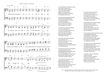 Hymn score of: Thank God that towards eternity - The New Year (August Hermann Francke/Catherine Winkworth/Johannes Thomas Rüegg)