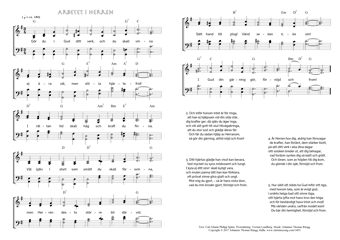 Hymn score of: Gör du i Gud ditt verk, och du skall vinna - Arbetet i Herren (Carl Johann Philipp Spitta/Torsten Lundberg/Johannes Thomas Rüegg)