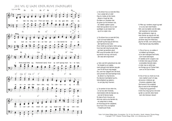 Hymn score of: Vi takke dig, vor Frelser kær - Jeg vil ej lade eder blive faderløse (Carl Johann Philipp Spitta/Christian Benedictus Reventlow/Johannes Thomas Rüegg)