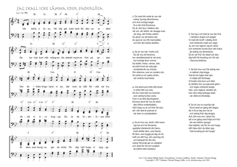 Hymn score of: Vår blick, o Jesu, till dig går - Jag skall icke lämna eder faderlösa (Carl Johann Philipp Spitta/Torsten Lundberg/Johannes Thomas Rüegg)