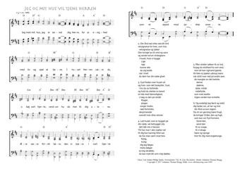 Hymn score of: Jeg med mit hus, jeg er bered - Jeg og mit hus vil tjene Herren (Carl Johann Philipp Spitta/Christian Benedictus Reventlow/Johannes Thomas Rüegg)