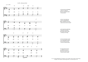 Hymn score of: Här stå vi tysta alla - Vid graven (Carl Johann Philipp Spitta/Torsten Lundberg/Johannes Thomas Rüegg)