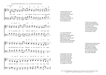 Hymn score of: Hilsen eder, I som kække - Sendebuddene til hedningerne (Carl Johann Philipp Spitta/Christian Benedictus Reventlow/Johannes Thomas Rüegg)