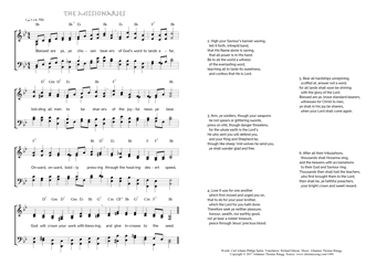 Hymn score of: Blessed are ye, ye chosen bearers - The Missionaries (Carl Johann Philipp Spitta/Richard Massie/Johannes Thomas Rüegg)