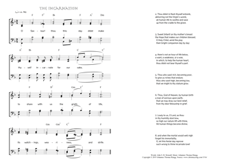 Hymn score of: O Saviour! thou this day didst make - The Incarnation (John S. B. Monsell/Johannes Thomas Rüegg)