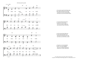 Hymn score of: O Geist des Herrn, nur deine Kraft - Pfingstlied (Johann Caspar Lavater/Johannes Thomas Rüegg)