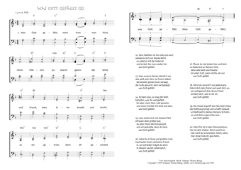 Hymn score of page 2 of: Was Gott gefällt, mein frommes Kind (Paul Gerhardt/Johannes Thomas Rüegg)