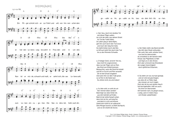 Hymn score of: Ein Pilger schickt sich an zur Fahrt - Heimgang (Carl Johann Philipp Spitta/Johannes Thomas Rüegg)
