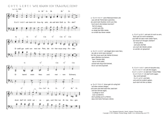 Hymn score of: Gott lebt! wie kann ich traurig sein? (Benjamin Schmolck/Johannes Thomas Rüegg)