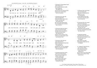 Hymn score of: Himmelan, nur himmelan! (Johann Gottfried Schöner/Johannes Thomas Rüegg)