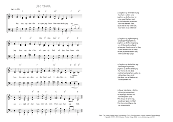 Hymn score of: Jeg tror, og derfor siger jeg - Jeg tror (Carl Johann Philipp Spitta/Christian Benedictus Reventlow/Johannes Thomas Rüegg)