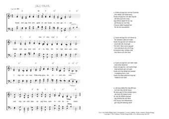 Hymn score of: Guds ord jag tror och glad utsår - Jag tror (Carl Johann Philipp Spitta/Torsten Lundberg/Johannes Thomas Rüegg)