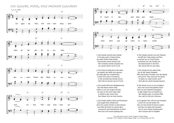Hymn score of: Ich glaube, Herr, hilf meinem Glauben! (Hieronimus Annoni/Johannes Thomas Rüegg)