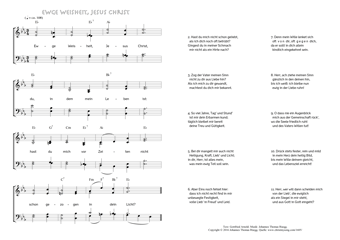 Hymn score of: Ewge Weisheit, Jesus Christ (Gottfried Arnold/Johannes Thomas Rüegg)
