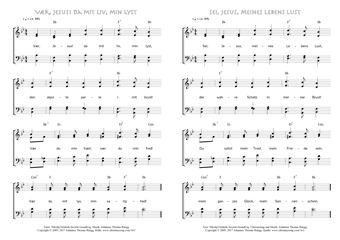 Hymn score of: Sei, Jesus, meines Lebens Lust (Nikolaj Frederik Severin Grundtvig/Johannes Thomas Rüegg)