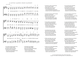 Hymn score of: O Gottes Lamm! mein Element (Ernst Gottlieb Woltersdorf/Johannes Thomas Rüegg)