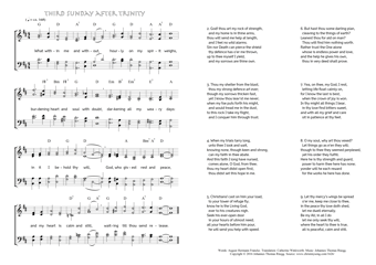 Hymn score of: What within me and without - Third Sunday after Trinity (August Hermann Francke/Catherine Winkworth/Johannes Thomas Rüegg)