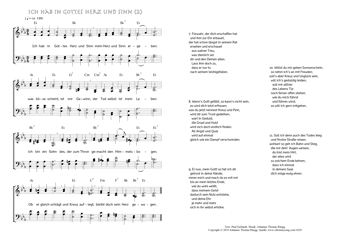 Hymn score of page 2 of: Ich hab in Gottes Herz und Sinn (Paul Gerhardt/Johannes Thomas Rüegg)