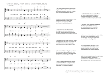 Hymn score of: Erhebe dich, mein Geist, von dieser Erde (Peter Friedrich Engstfeld/Johannes Thomas Rüegg)