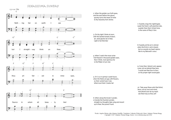 Hymn score of: Nothing fair on earth I see - Sexagesima Sunday (Angelus Silesius/Catherine Winkworth/Johannes Thomas Rüegg)