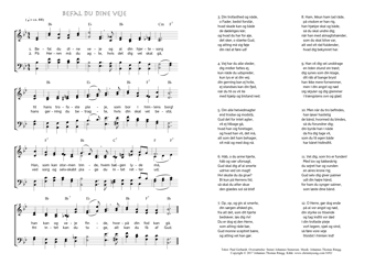 Hymn score of: Befal du dine veje (Paul Gerhardt/Stener Johannes Stenersen/Johannes Thomas Rüegg)