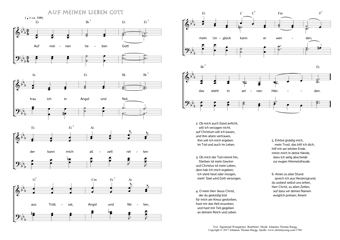 Hymn score of: Auf meinen lieben Gott (Sigismund Weingärtner/Johannes Thomas Rüegg)