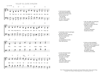 Hymn score of: På Gud og ej på min forstand - Tillid til Guds forsyn (Christian Fürchtegott Gellert/Johan Ernst Heilmann/Johannes Thomas Rüegg)