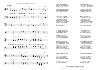 Hymn score of: Sorrig og elendighed (Thomas Kingo/Johannes Thomas Rüegg)