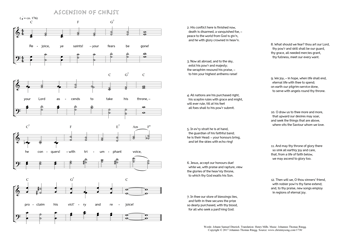Hymn score of: Rejoice, ye saints! – your fears be gone! - Ascension of Christ (Johann Samuel Diterich/Henry Mills/Johannes Thomas Rüegg)