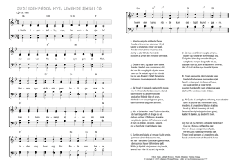 Hymn score of: Guds igenfødte, nye, levende sjæle! (Hans Adolph Brorson/Johannes Thomas Rüegg) - page 1