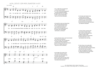 Hymn score of: Ach, Jesus! gib mir sanften Mut (Johann Maukisch/Johannes Thomas Rüegg)