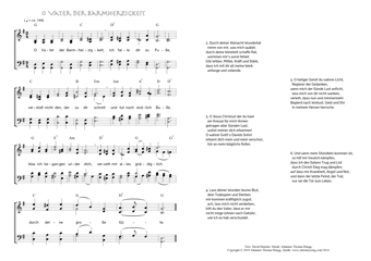 Hymn score of: O Vater der Barmherzigkeit (David Denicke/Johannes Thomas Rüegg)