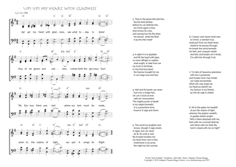 Hymn score of: Up! up! my heart with gladness (Paul Gerhardt/John Kelly/Johannes Thomas Rüegg)