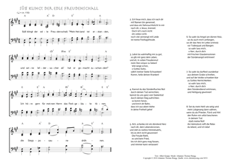 Hymn score of: Süß klingt der edle Freudenschall (Albert Knapp/Johannes Thomas Rüegg)