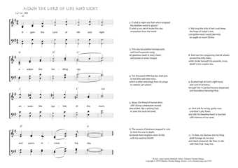 Hymn score of: Again the Lord of life and light (Anna Laetitia Barbauld/Johannes Thomas Rüegg)