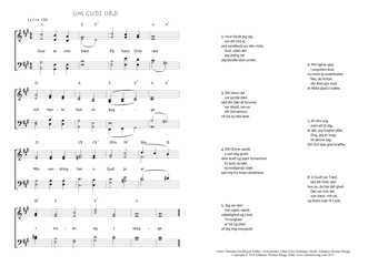 Hymn score of: Gud er min trøst - Om Guds Ord (Christian Fürchtegott Gellert/Johan Ernst Heilmann/Johannes Thomas Rüegg)