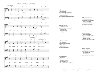 Hymn score of: Gott ist mein Hort! - Vom Worte Gottes (Christian Fürchtegott Gellert/Johannes Thomas Rüegg)