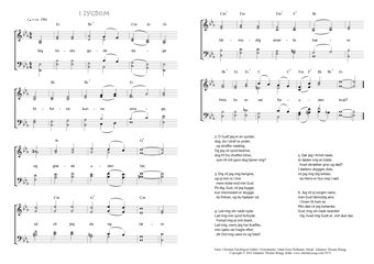 Hymn score of: Jeg livets gode dage - I sygdom (Christian Fürchtegott Gellert/Johan Ernst Heilmann/Johannes Thomas Rüegg)