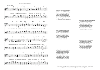 Hymn score of: Hvor stor er dog Guds godheds ære! - Guds godhed (Christian Fürchtegott Gellert/Johan Ernst Heilmann/Johannes Thomas Rüegg)