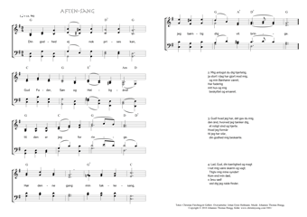Hymn score of: Din godhed ej nok prises kan - Aften-Sang (Christian Fürchtegott Gellert/Johan Ernst Heilmann/Johannes Thomas Rüegg)