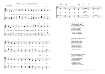 Hymn score of: Er Kristus kirkens Frelsermand - Kirkens beskærmelse (Christian Fürchtegott Gellert/Johan Ernst Heilmann/Johannes Thomas Rüegg)