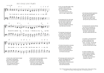 Hymn score of: Fra livets korte prøvedage - Det evige livs trøst (Christian Fürchtegott Gellert/Johan Ernst Heilmann/Johannes Thomas Rüegg)