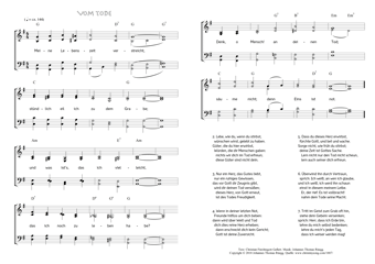 Hymn score of: Meine Lebenszeit verstreicht - Vom Tode (Christian Fürchtegott Gellert/Johannes Thomas Rüegg)
