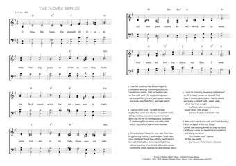 Hymn score of: O thou, the hope, the strength of Israel - The Secure Refuge (Charlotte Elliott/Johannes Thomas Rüegg)