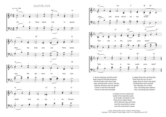 Hymn score of: Holy Slumberer, rest in peace! - Easter Eve (Charlotte Elliott/Johannes Thomas Rüegg)