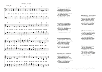 Hymn score of: Din salighed ej at forspilde - Bønnen (Christian Fürchtegott Gellert/Johan Ernst Heilmann/Johannes Thomas Rüegg)