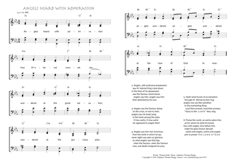 Hymn score of: Angels heard with admiration (Thomas Kelly/Johannes Thomas Rüegg)
