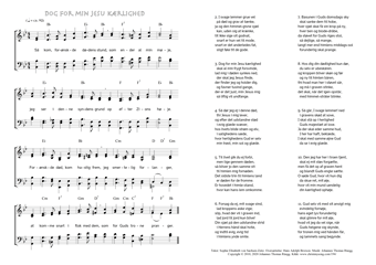 Hymn score of: Så kom, forønskde dødens stund - Dog for min Jesu kærlighed (Sophie Elisabeth von Sachsen-Zeitz/Hans Adolph Brorson/Johannes Thomas Rüegg)
