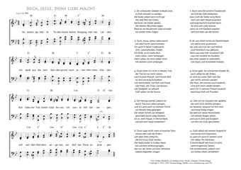 Hymn score of: So komm, geliebte Todesstund - Doch, Jesus, deine Liebe macht (Sophie Elisabeth von Sachsen-Zeitz/Johannes Thomas Rüegg)